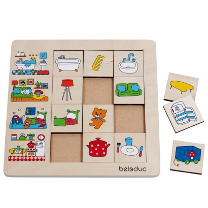 Sortierpuzzle „Unser Zuhause“